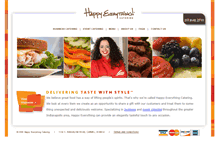 Tablet Screenshot of happyeverythingcatering.com